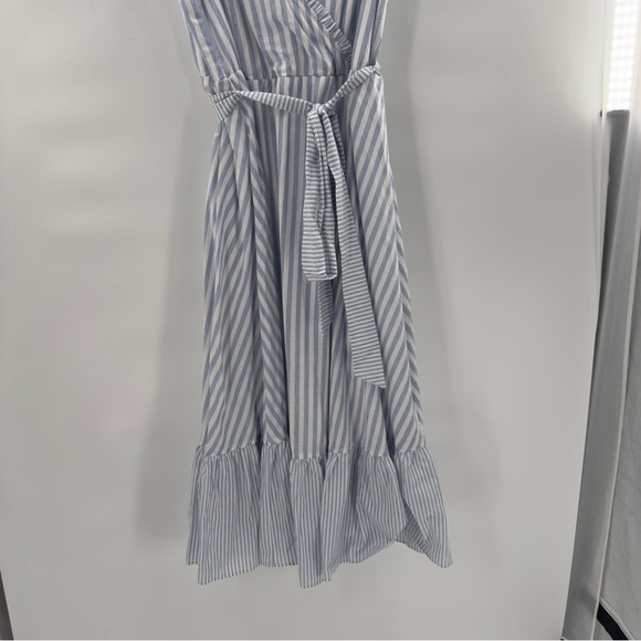 Lane Bryant Blue and White Striped Maxi Dress - Picture 3 of 11